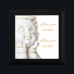 White Angel Gift Box<br><div class="desc">Sculpture of a lovely Cupid. Space for your love message beside it. Useful for celebrations and events like wedding, anniversary, Valentine's day.</div>