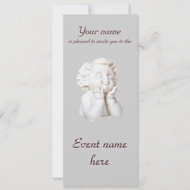 White Angel Invitation (Front)