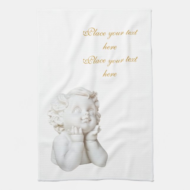 White Angel Tea Towel (Vertical)