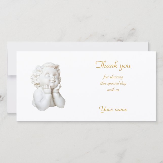 White Angel Thank You Card (Front)