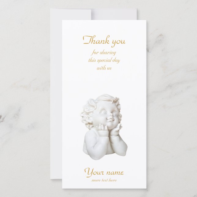 White Angel Thank You Card (Front)