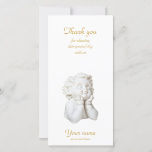 White Angel Thank You Card