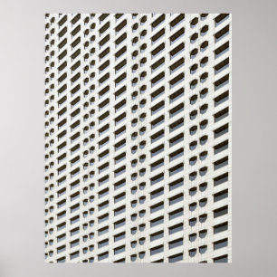 White architecture plan wallpaper poster