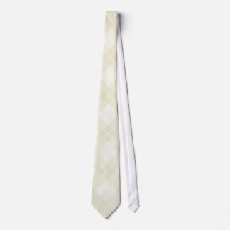 White Argyle Pattern Tie