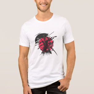 White Army Style T-Shirt Military Graphic Tee