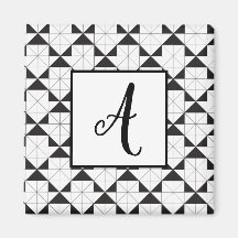 White Arrow in Black Arrow Geometric Pattern