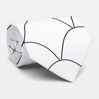 White Art Deco Design Tie