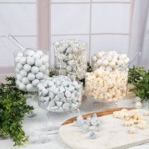 White Assorted Candy Buffet