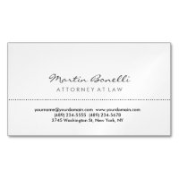 White Attorney at Law Excellent Traditional Simple
