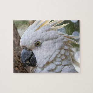 White Australian Cockatoo Parrot, Jigsaw Puzzle