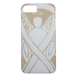 White Awareness Ribbon Angel Custom iPhone 7 Case