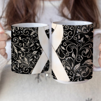 White Awareness Ribbon Mug Design