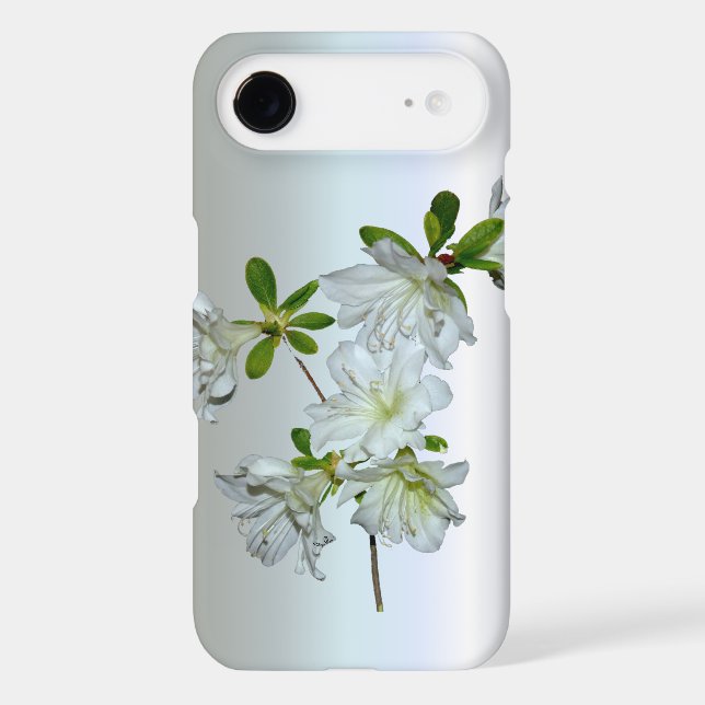 White Azalea Flower in Full Bloom Case-Mate iPhone Case (Back)