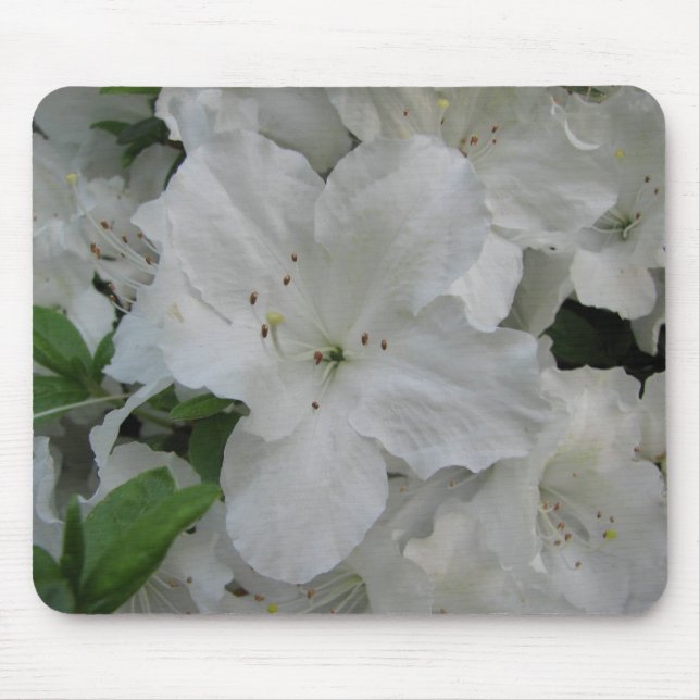 White Azalea Mousepad (Front)