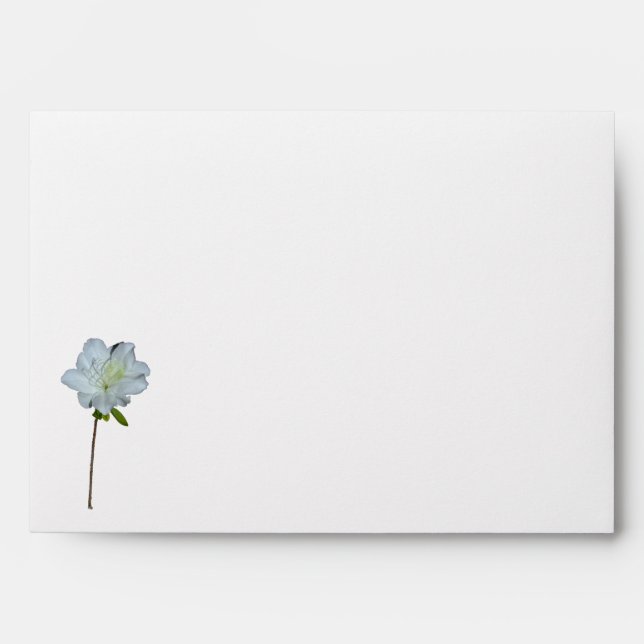 White Azalea Single Envelope (Front)
