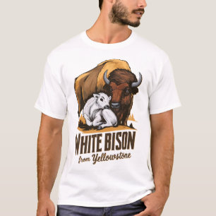 WHITE BABY BISON PROPHECY CALF FROM YELLOWSTONE 3 T-Shirt