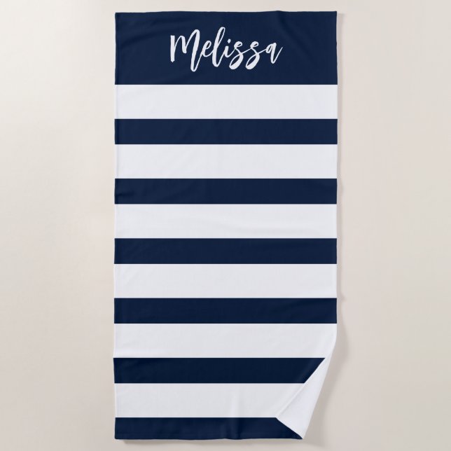 White Bachelorette Weekend Nautical Custom Beach Towel (Front)