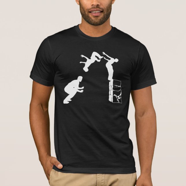 white back flip T-Shirt (Front)