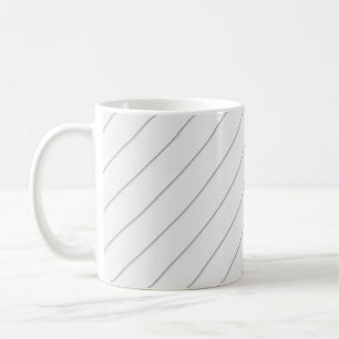 White background striped pattern coffee mug