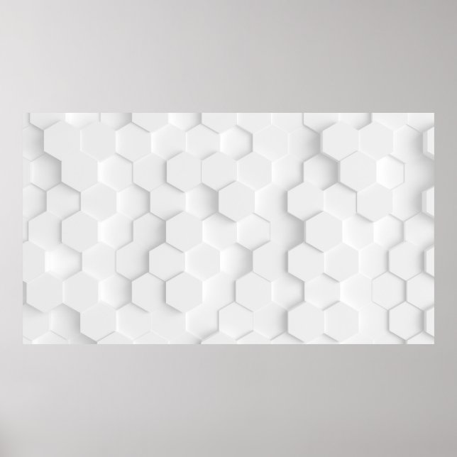White background texture. 3d illustration, 3d ing. poster (Front)