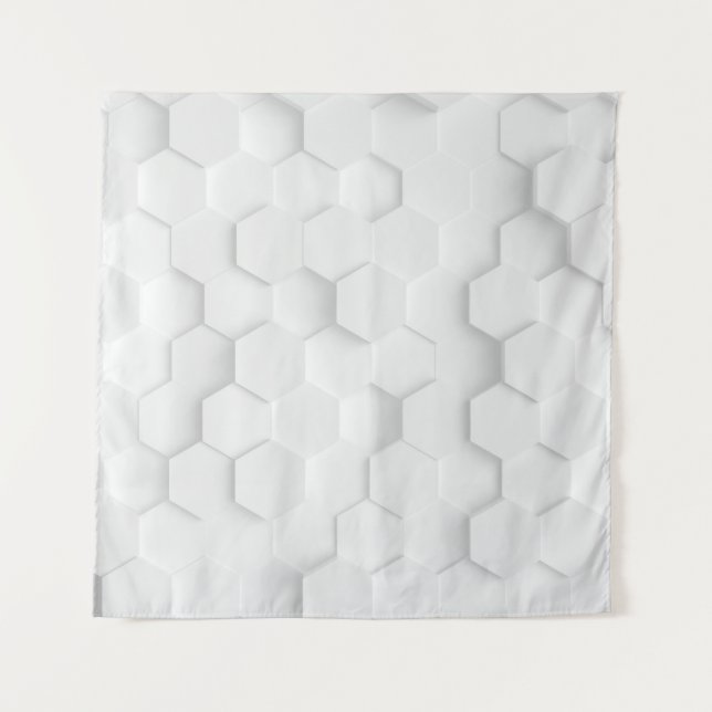 White background texture. 3d illustration, 3d ing. tapestry (Front)