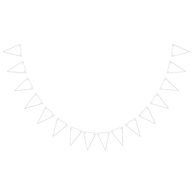 White background with a repeating pattern of small bunting  (All)
