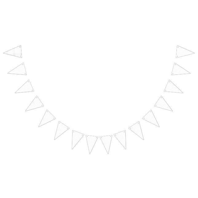White background with a repeating pattern of small bunting  (All)