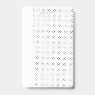 White background with a repeating pattern of small ID badge