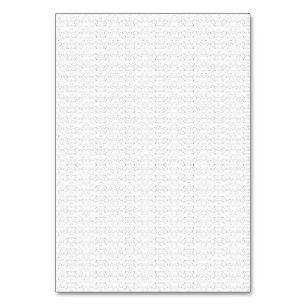 White background with a repeating pattern of small table number