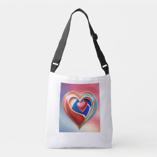 White Bag with Red Heart Love Logo – Carry Love Wh