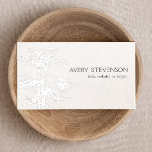 White Bamboo Holistic Health Wellness Business Card