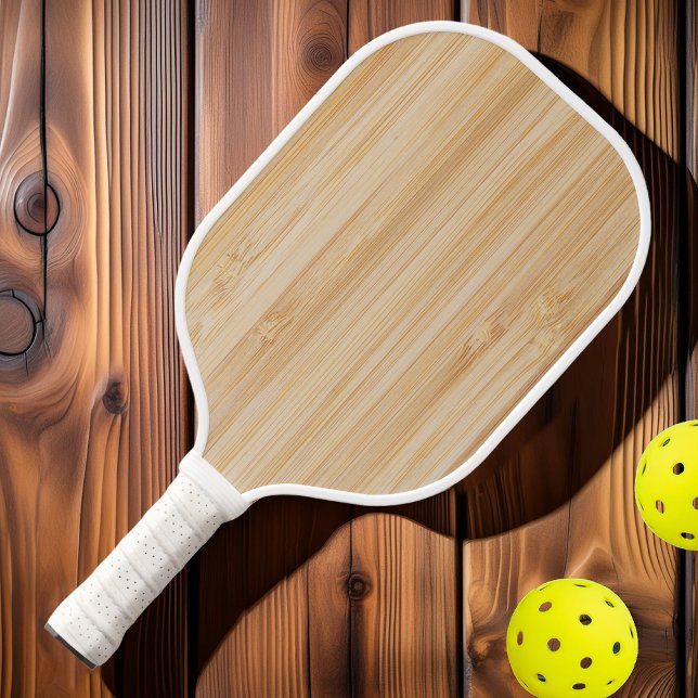 White Bamboo  Pickleball Paddle (Creator Uploaded)