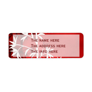 White bamboo red