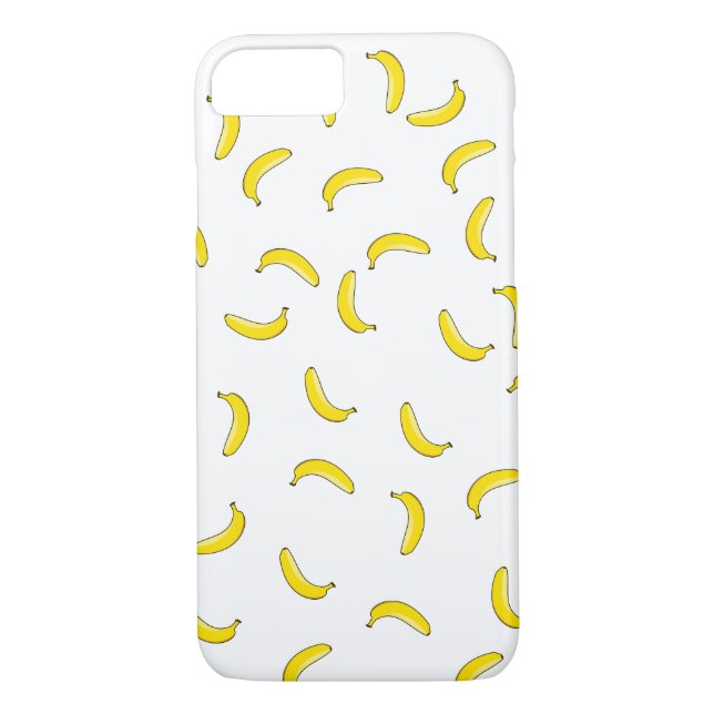 White Banana Case-Mate iPhone Case (Back)