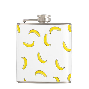 White Banana Hip Flask