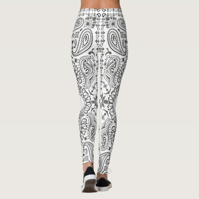 White Bandanna Leggings (Back)