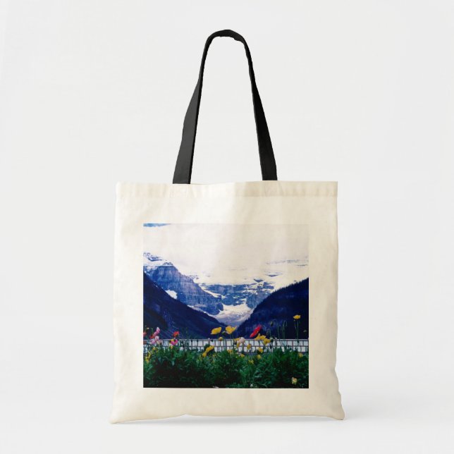 White Banff National Park, Lake Louise flowers Tote Bag (Front)