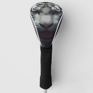 White Bangle Tiger Golf Head Cover