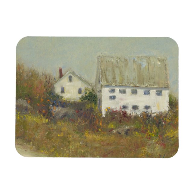 White Barn Magnet (Horizontal)