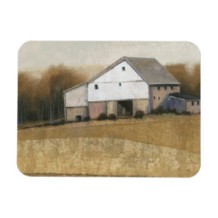 White Barn View Magnet