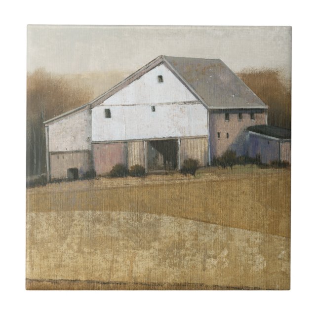 White Barn View Tile (Front)