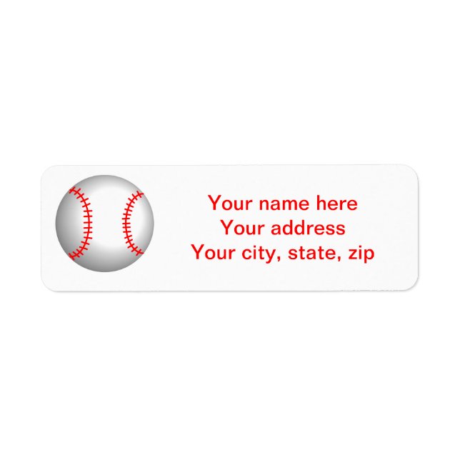White Baseball Red Stitching (Front)