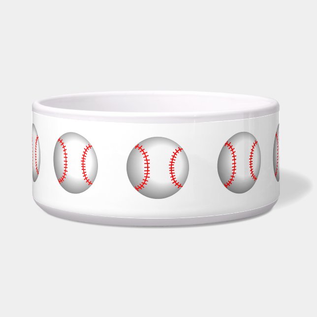 White Baseball Red Stitching (Front)