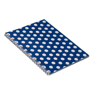 White Baseball Sport Players Ball Red Stitching Notebook