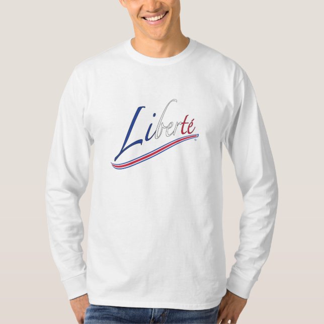 white basic long sleeve t-shirt (Front)