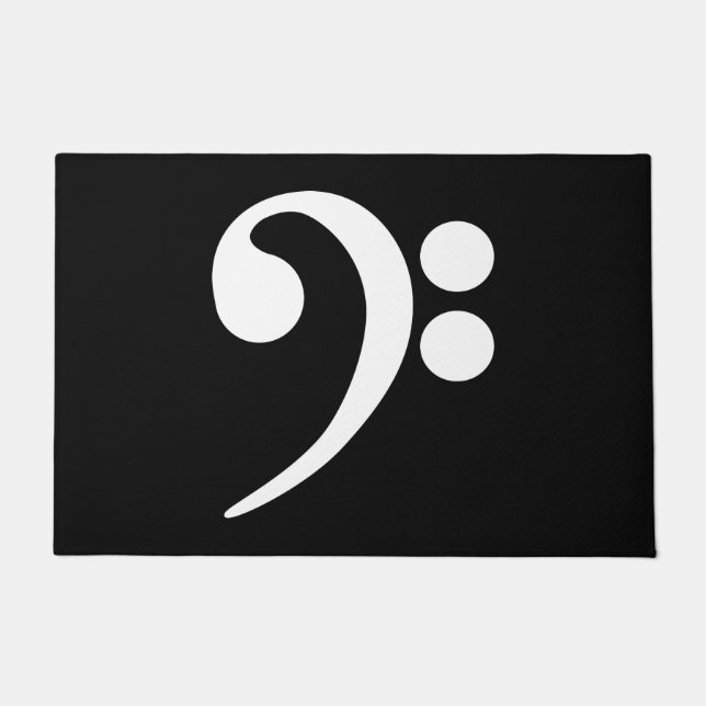 White Bass Clef Doormat (Front)