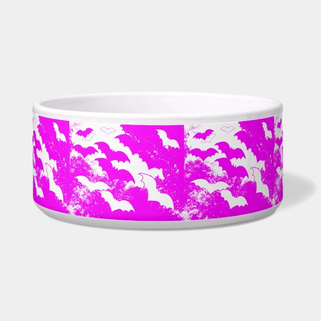 White Bats In Flight Pink (Front)