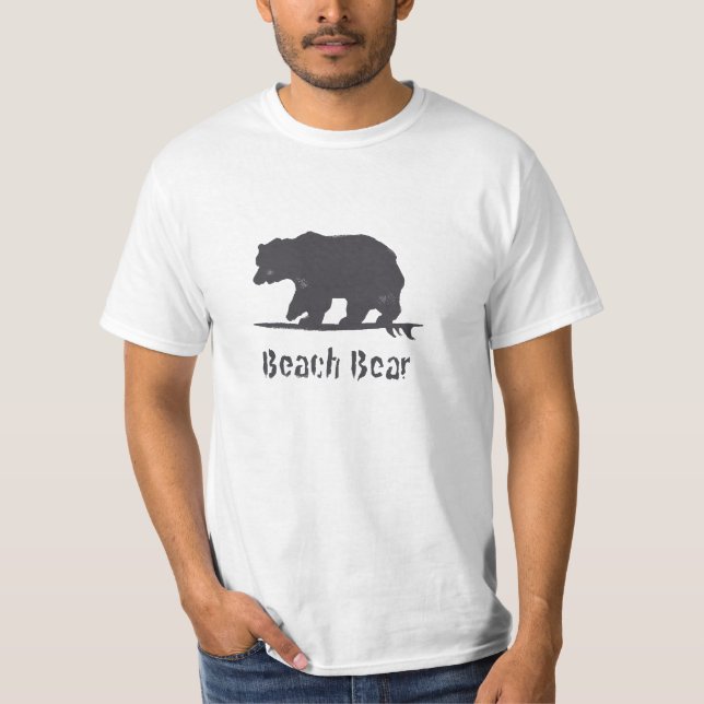 White Beach Bear T-Shirt (Front)