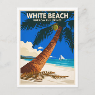 White Beach, Boracay, Philippines Malay Travel Postcard