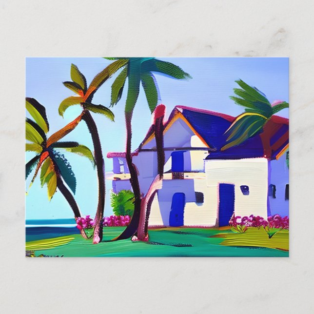 White Beach House | Just Saying Hello Postcard (Front)